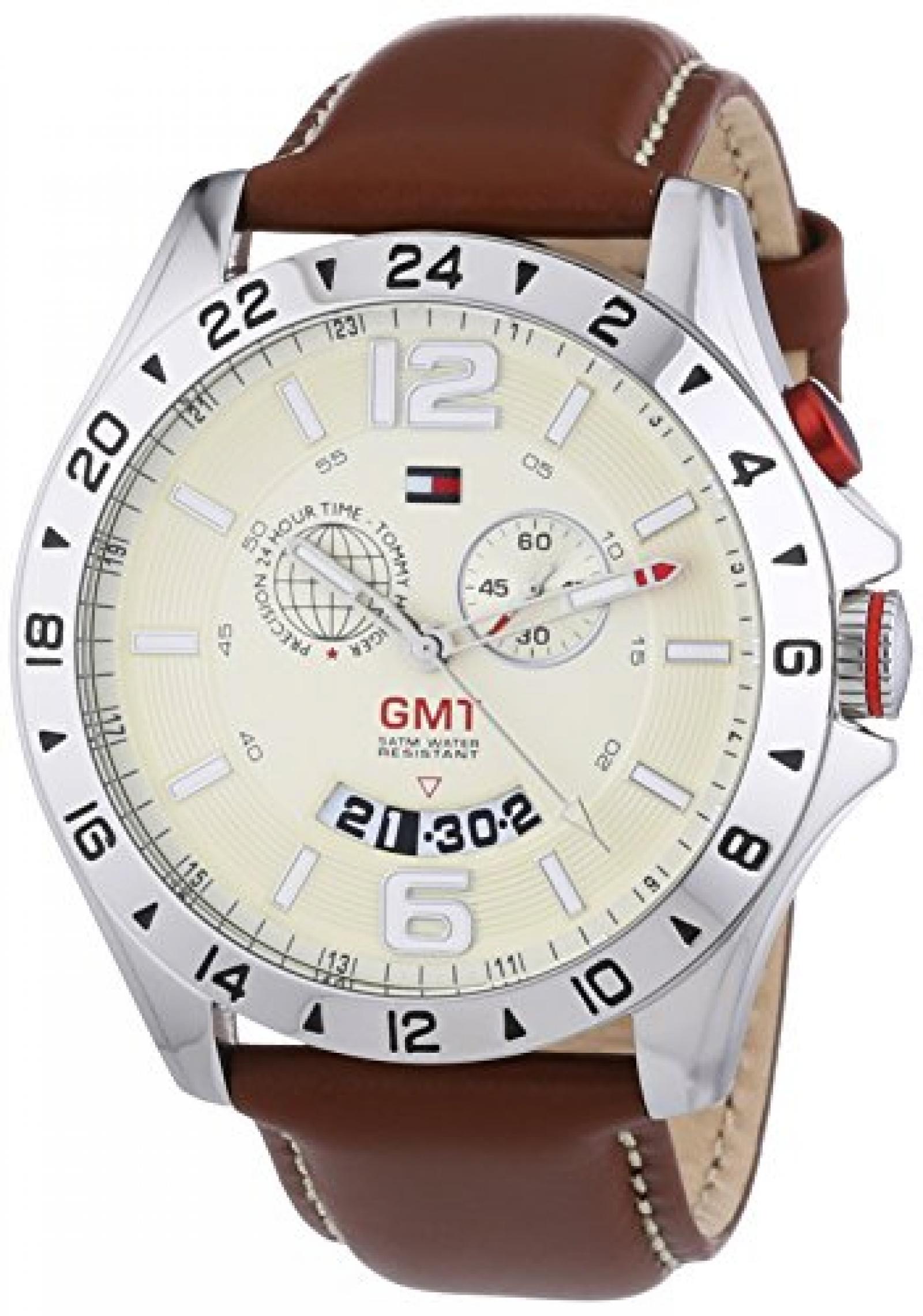 Tommy Hilfiger Herren-Armbanduh XL Baron Cool Sport Analog Quarz 1790973 Tommy Hilfiger Herren-Armbanduh XL Baron Cool Sport Analog Quarz 1790973