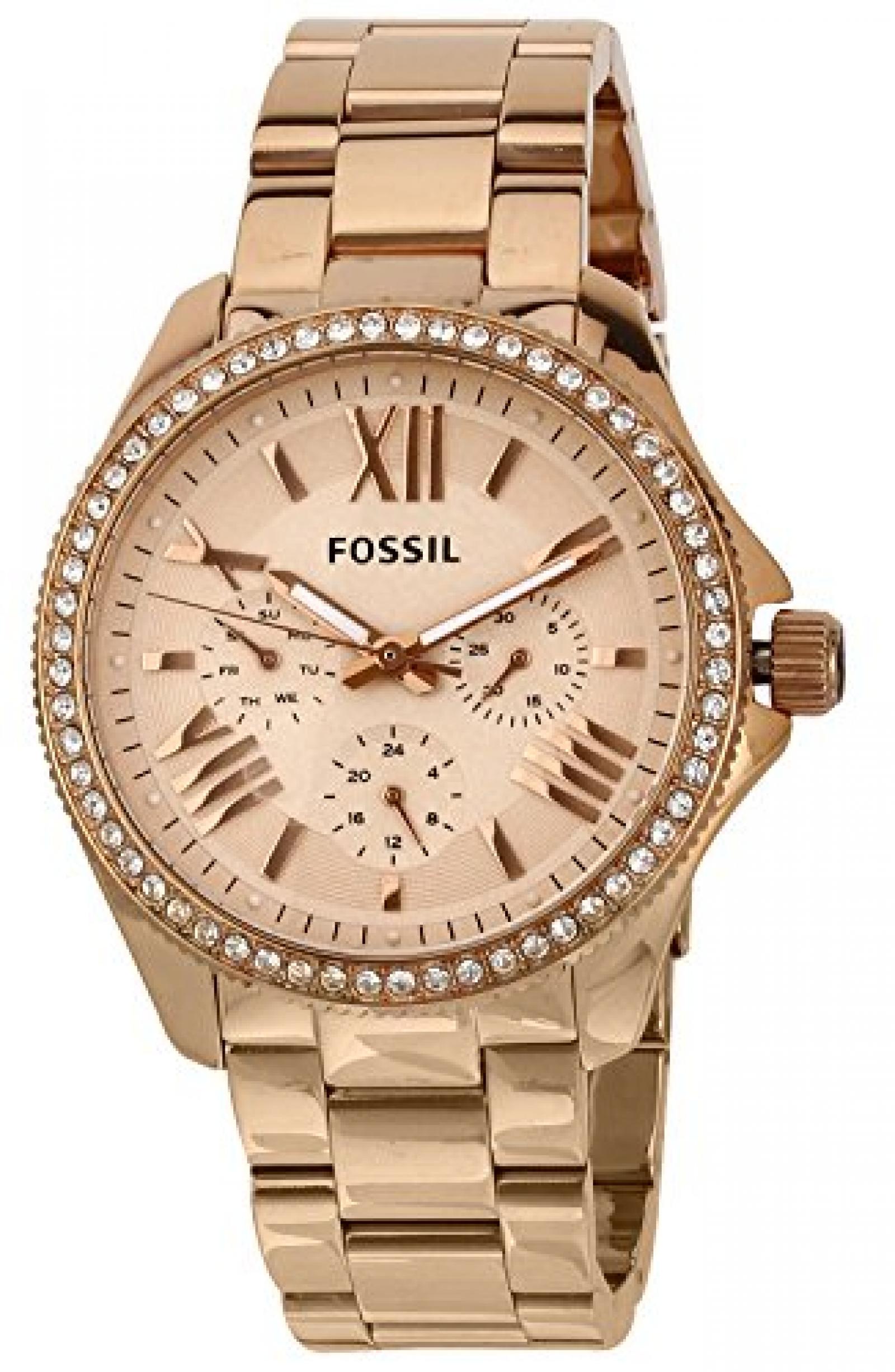 Fossil Damen-Armbanduhr Retro Traveler Analog Quarz Edelstahl beschichtet AM4483 Fossil Damen-Armbanduhr Retro Traveler Analog Quarz Edelstahl beschichtet AM4483