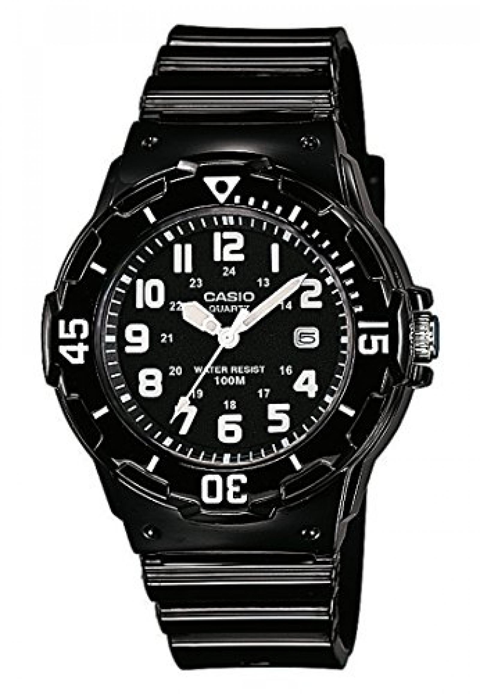 Casio Damen-Armbanduhr CASIO COLLECTION Analog Quarz (One Size, schwarz) 