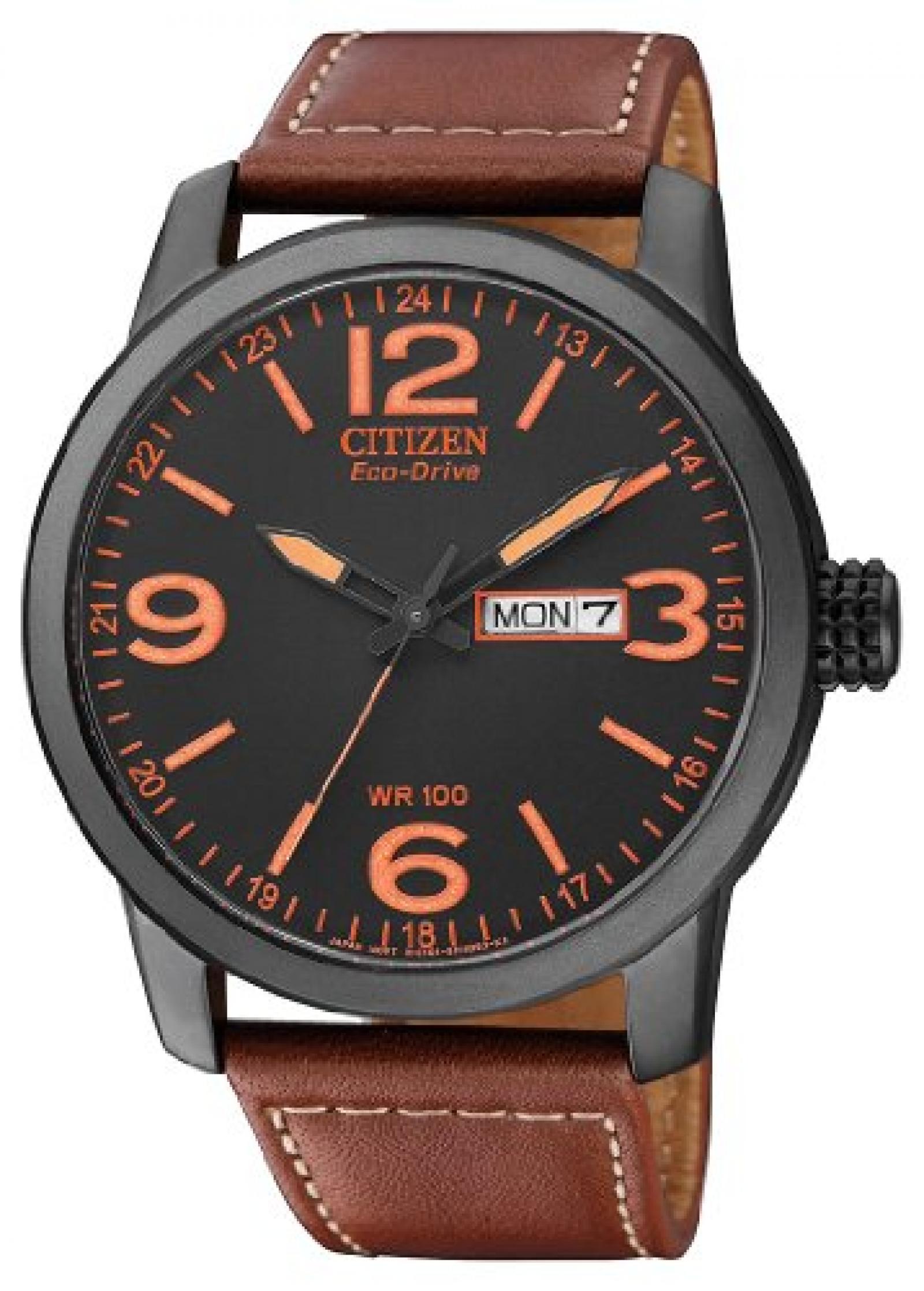 Citizen Herren-Armbanduhr XL Analog Quarz Leder BM8476-07EE Citizen Herren-Armbanduhr XL Analog Quarz Leder BM8476-07EE