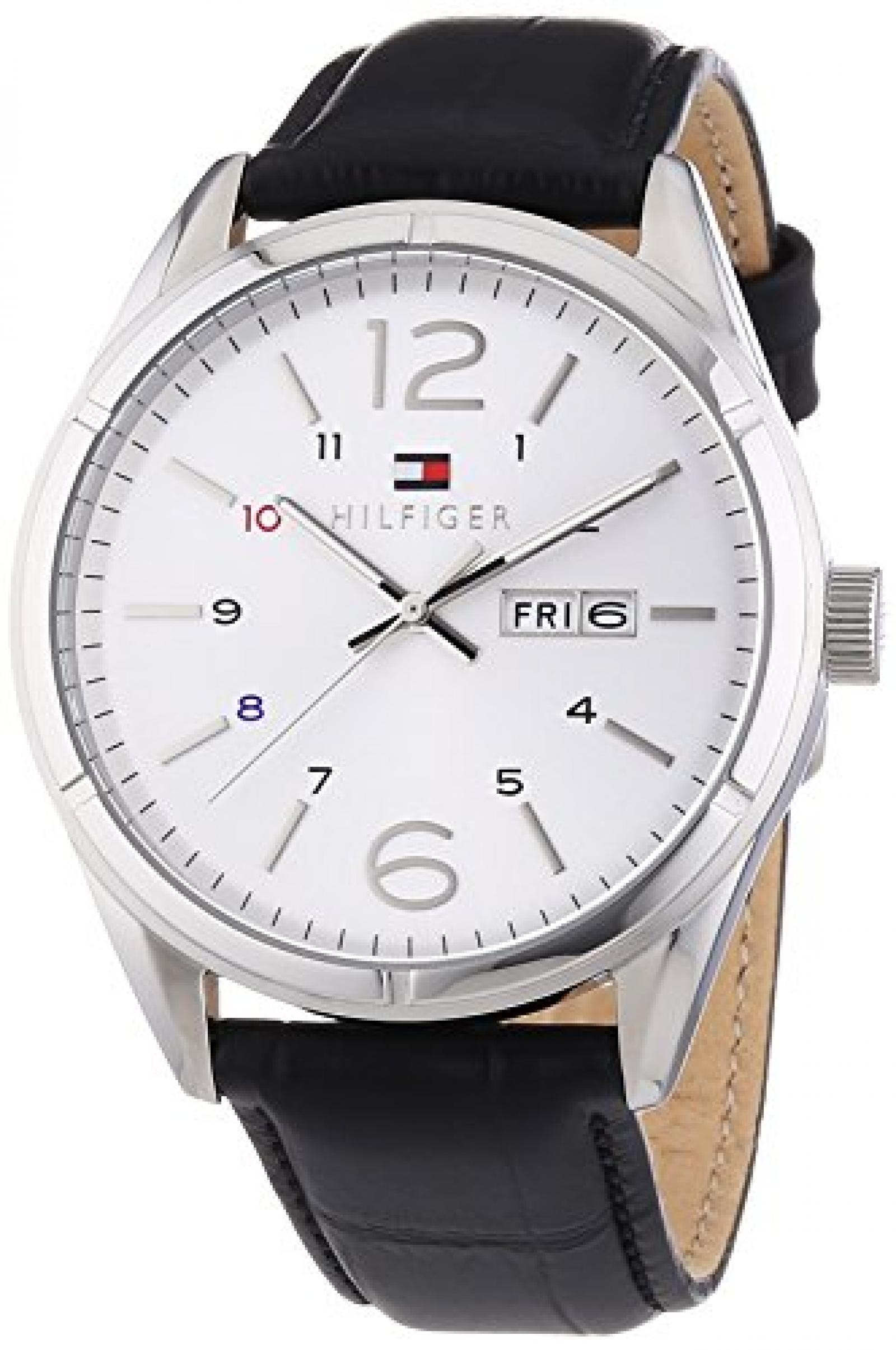 Tommy Hilfiger Watches Herren-Armbanduhr XL CHARLIE Analog Quarz Leder 1791060 Tommy Hilfiger Watches Herren-Armbanduhr XL CHARLIE Analog Quarz Leder 1791060