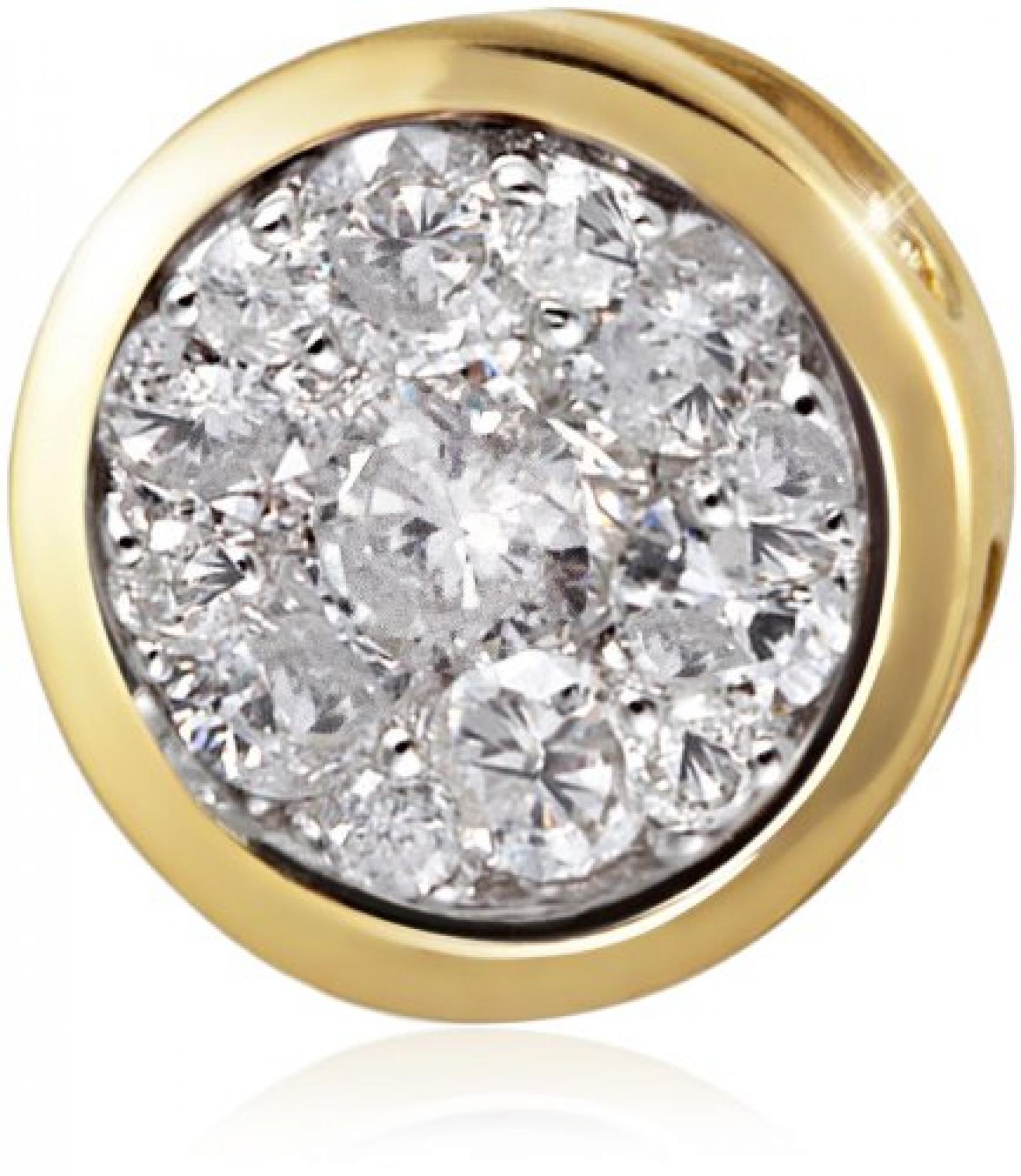 Goldmaid Anh&auml;nger Glamour 585 Gelbgold 13 Brillanten 0,33 ct. Pa A5733GG 