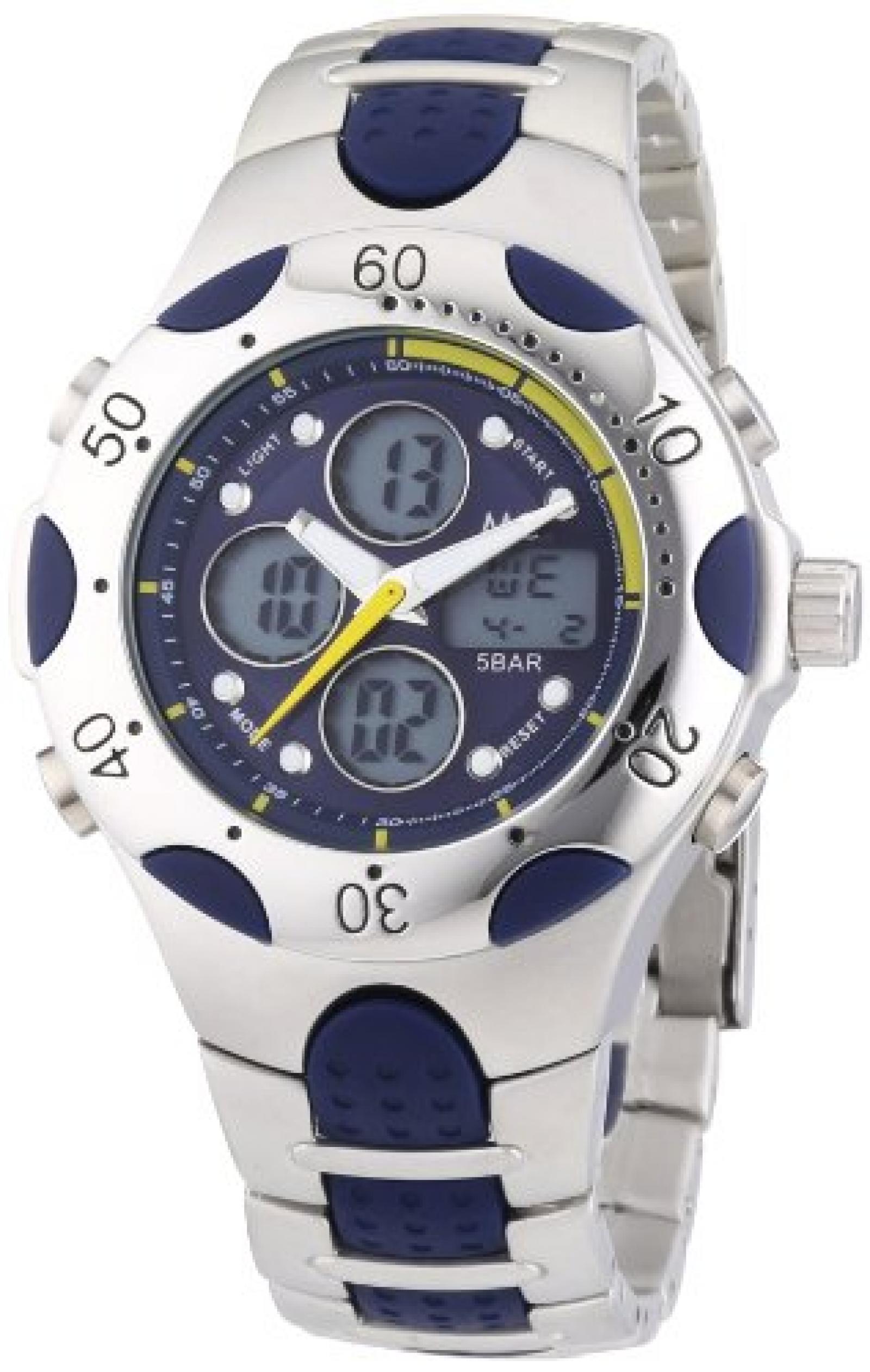 MC Timetrend Herren-Armbanduhr Analog - Digital Quarz Metallband 25038 MC Timetrend Herren-Armbanduhr Analog - Digital Quarz Metallband 25038