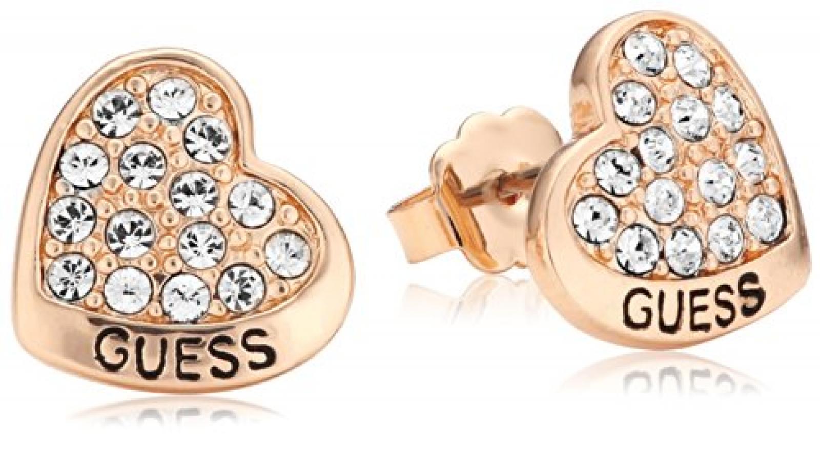 Guess Damen-Ohrh&auml;nger Metall wei&szlig; UBE11412 