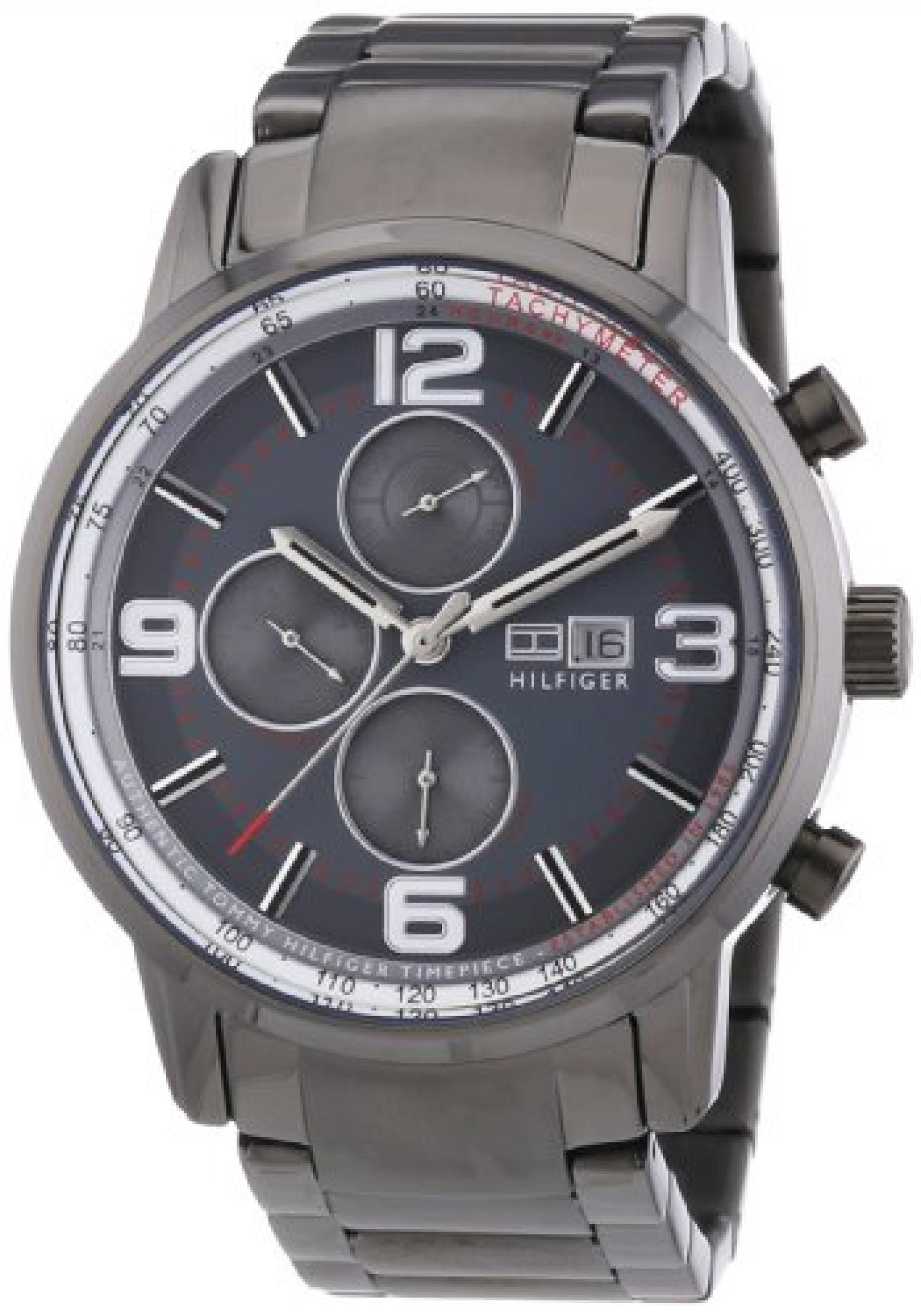 Tommy Hilfiger Herren-Armbanduhr Casual Sport XL Analog Quarz Edelstahl beschichtet 1710339 Tommy Hilfiger Herren-Armbanduhr Casual Sport XL Analog Quarz Edelstahl beschichtet 1710339