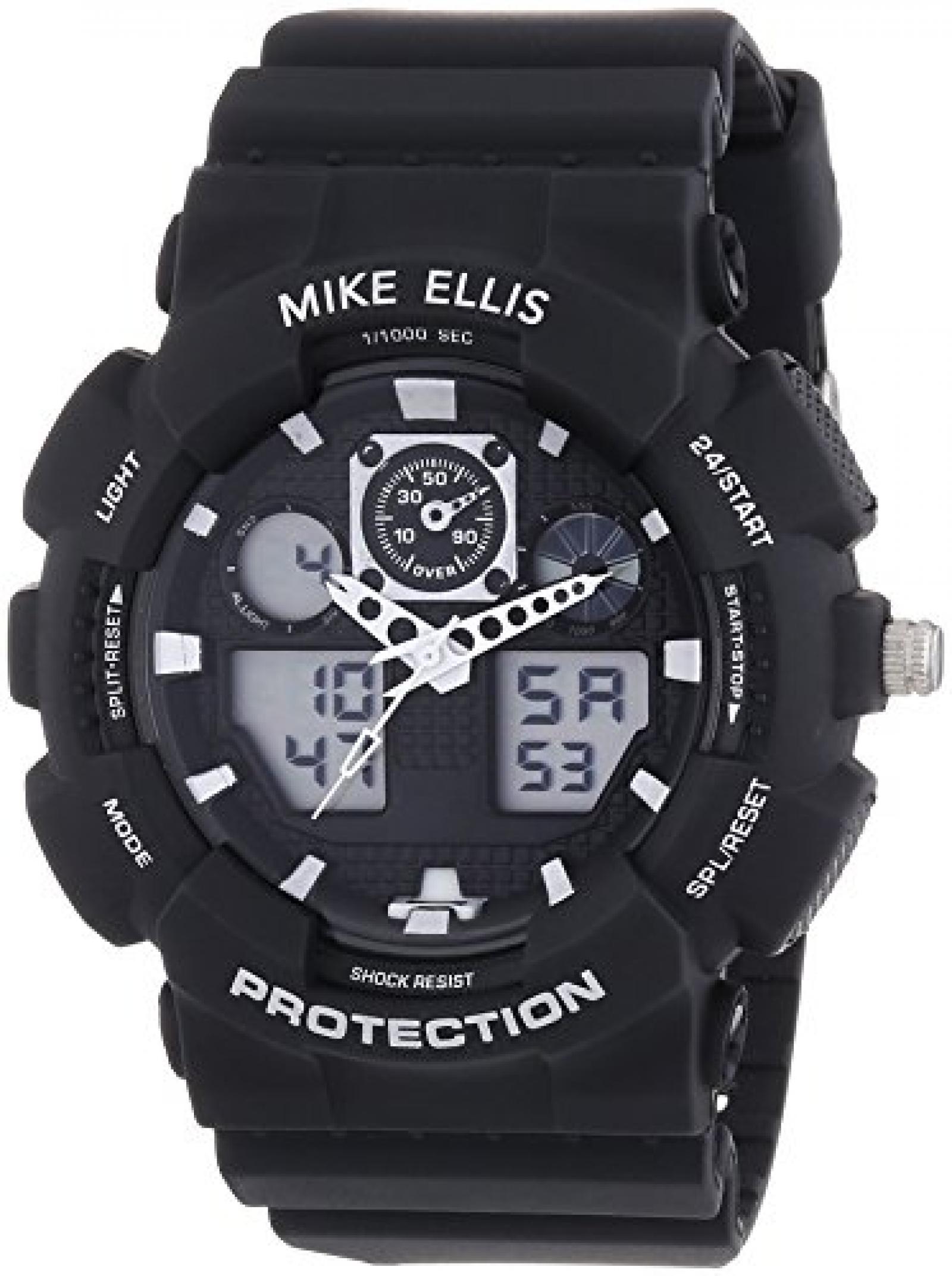 Mike Ellis New York Herren-Armbanduhr XL Digital Quarz Plastik SL4-60221 