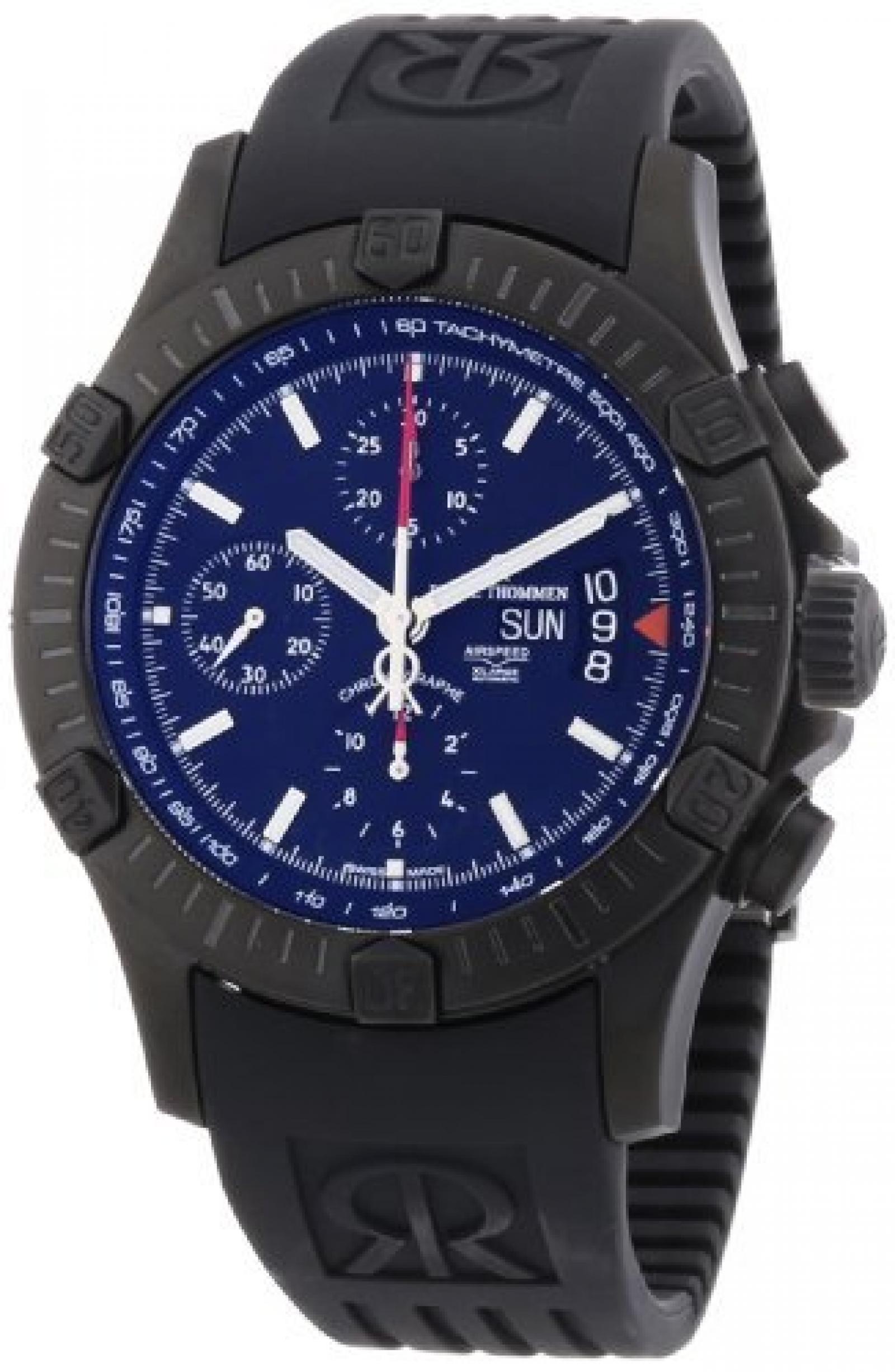 Revue Thommen Herren-Armbanduhr XL Pioneer XLarge Chronograph Automatik Kautschuk 16071.6872 