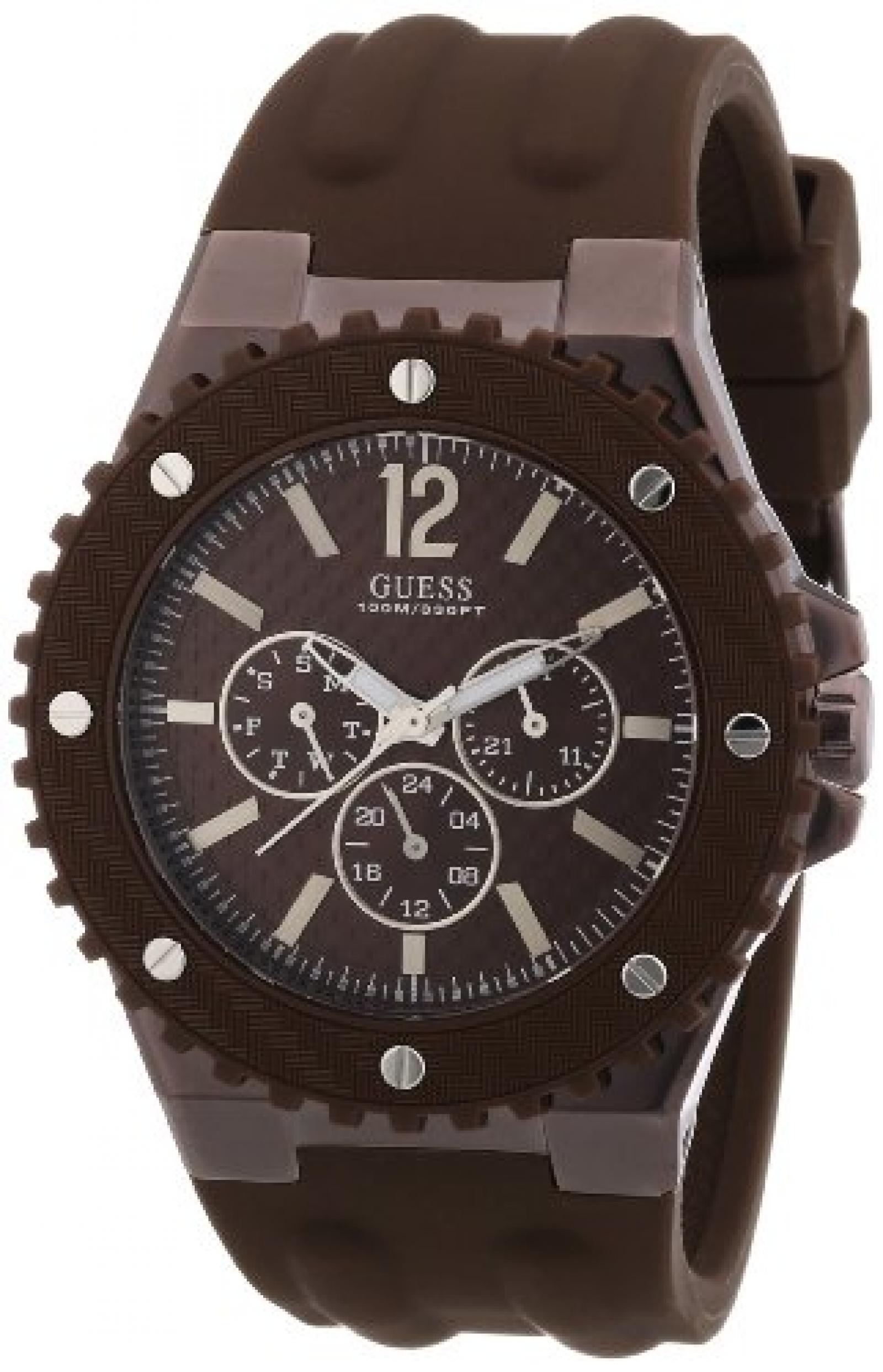 Guess Herren-Armbanduhr XL Overdrive Multifunktion Analog Quarz Silikon W11619G3 Guess Herren-Armbanduhr XL Overdrive Multifunktion Analog Quarz Silikon W11619G3