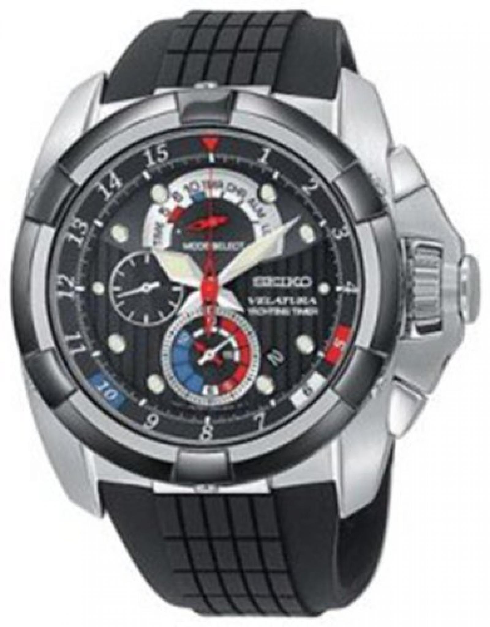 Seiko Damen-Armbanduhr Analog Gummi Schwarz SPC007 Seiko Damen-Armbanduhr Analog Gummi Schwarz SPC007