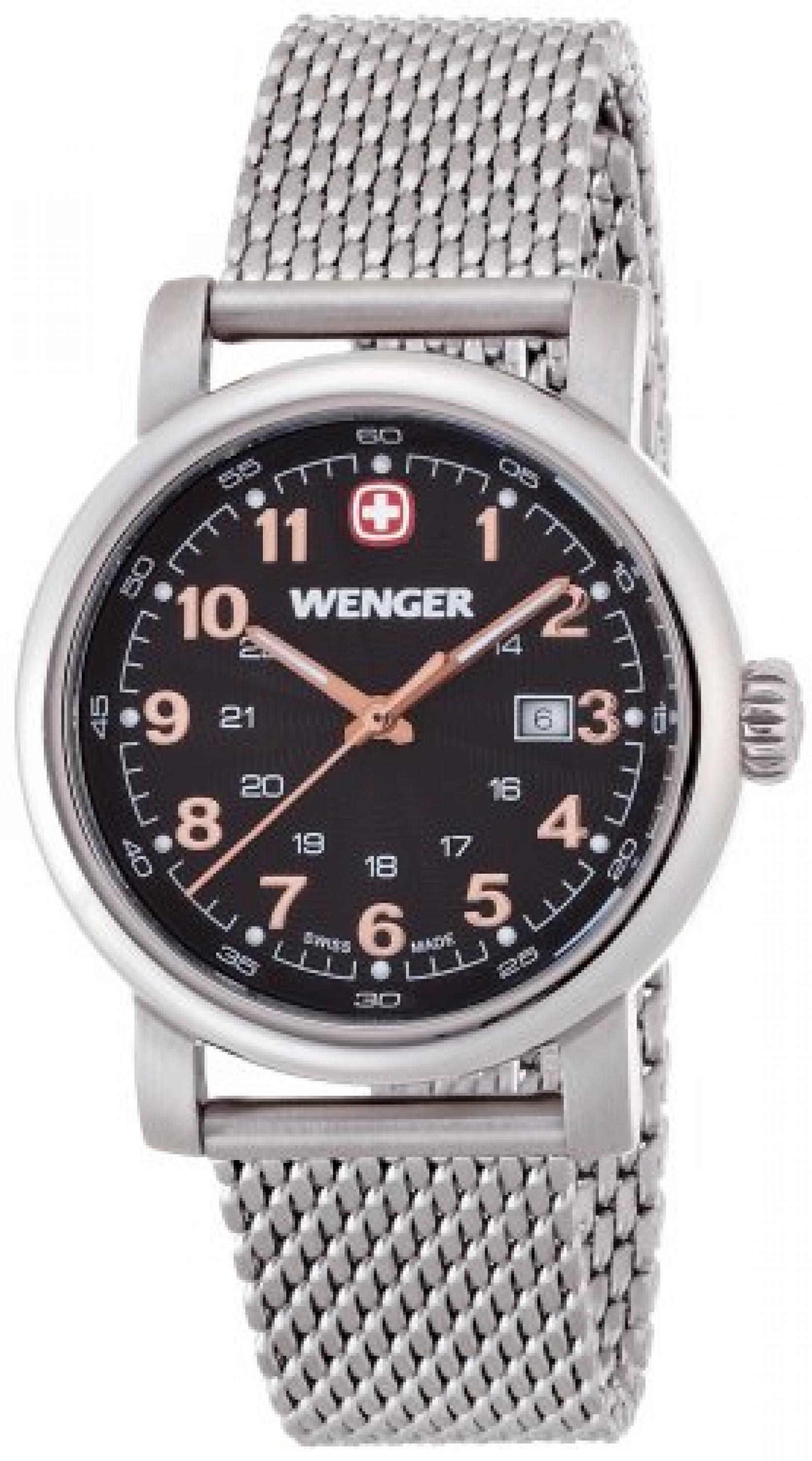Wenger Damen-Armbanduhr XS Urban Classic Analog Quarz Edelstahl 01.1021.106 