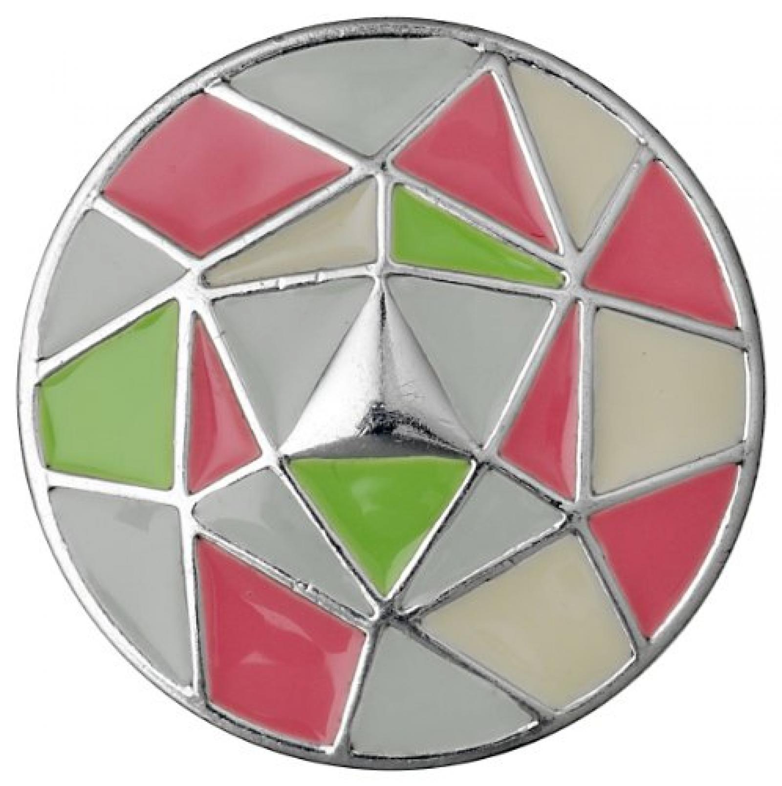 Pilgrim Jewelry Damen-Anh&auml;nger Messing Emaille Coin pink 441416805 