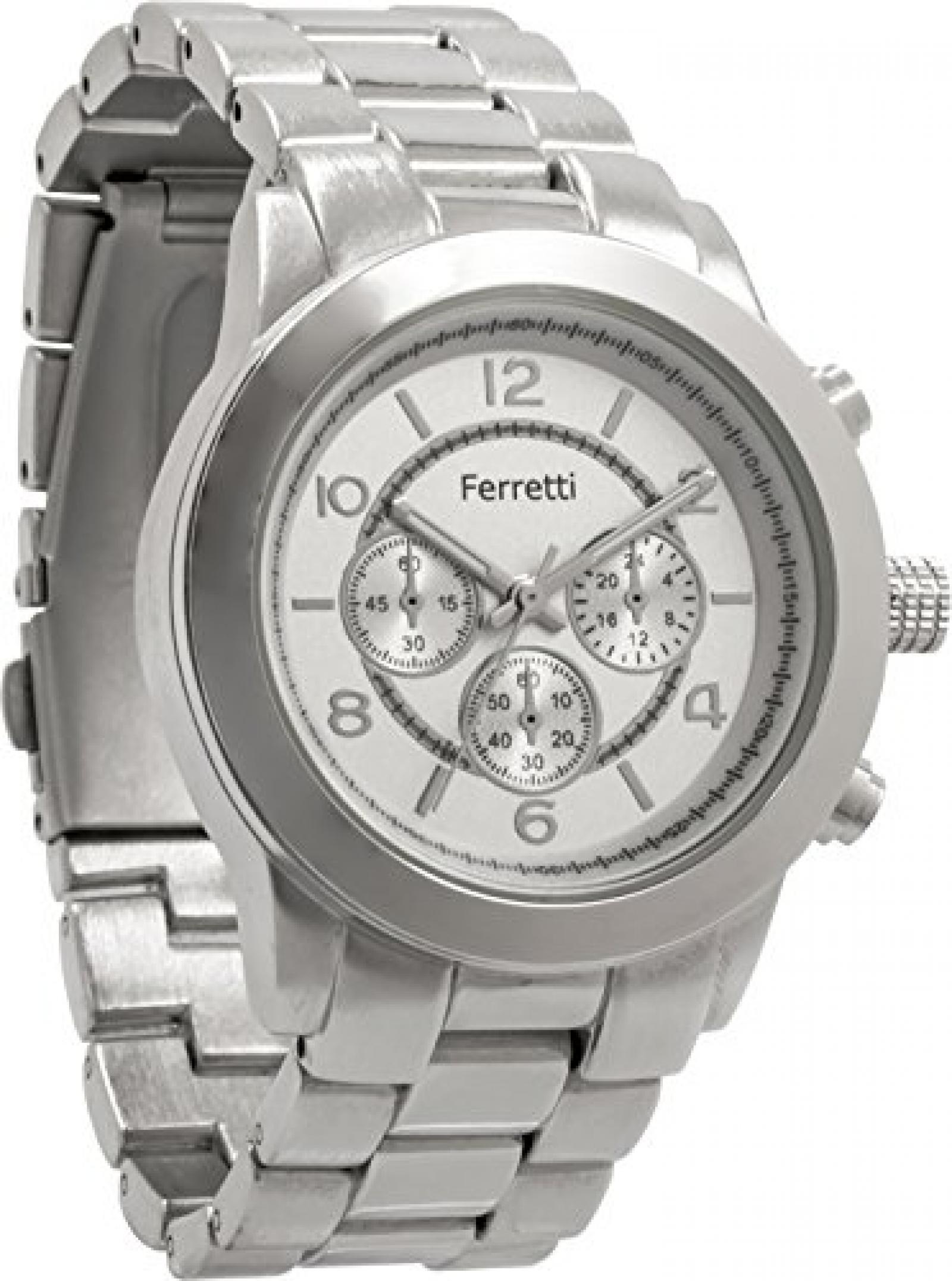 Ferretti Damen-Armbanduhr Analog Metall Silber FT13001 Ferretti Damen-Armbanduhr Analog Metall Silber FT13001