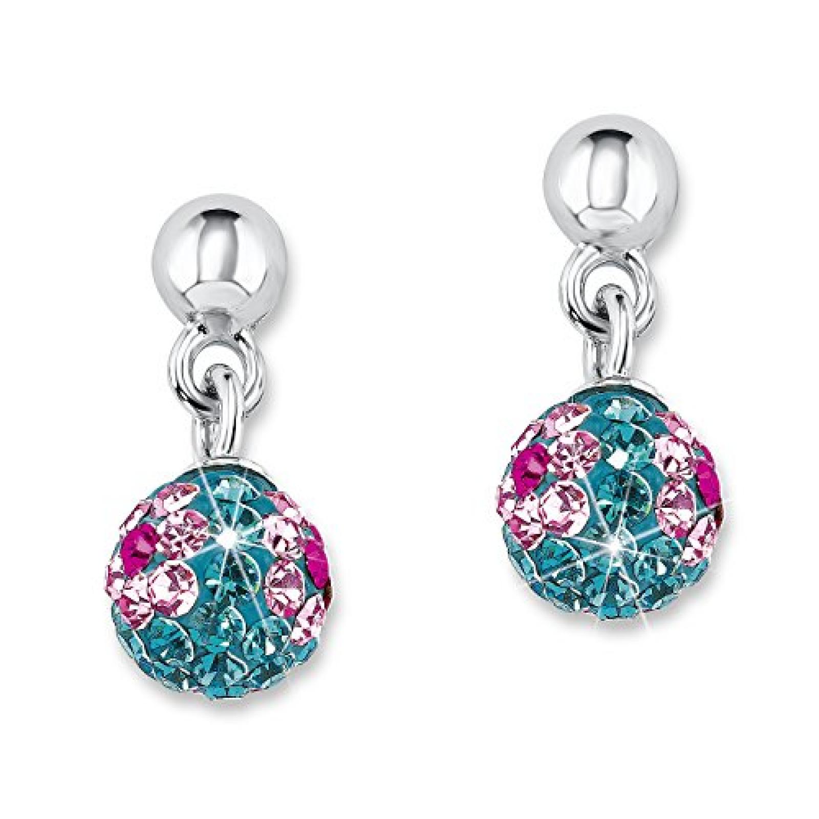 s.Oliver Jewel Kinder und Jugendliche-Ohrh&auml;nger 925 Sterling Silber Swarovski-Kristall blau 487290 