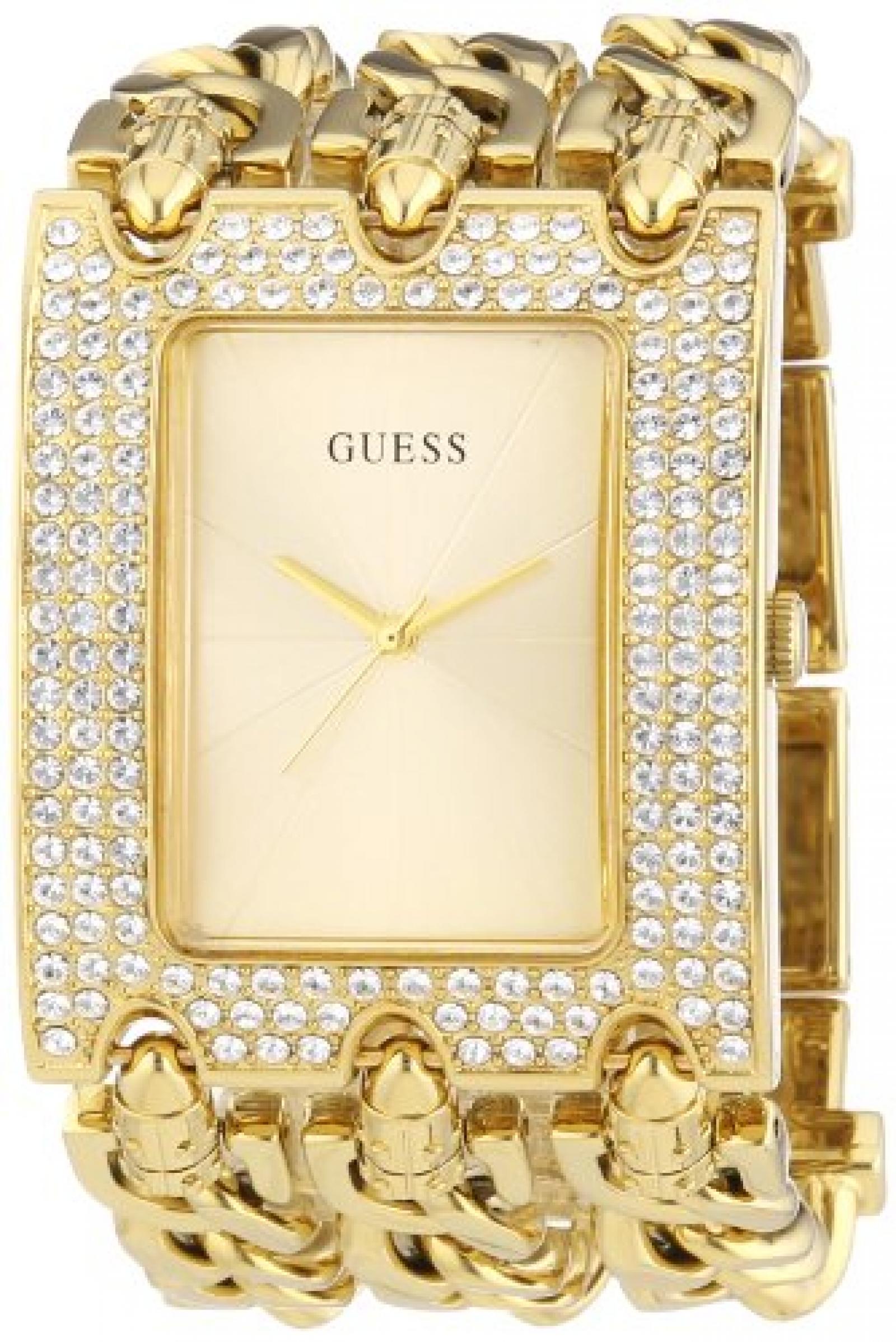 Guess Damen-Armbanduhr Analog Quarz Messing W0085L1 