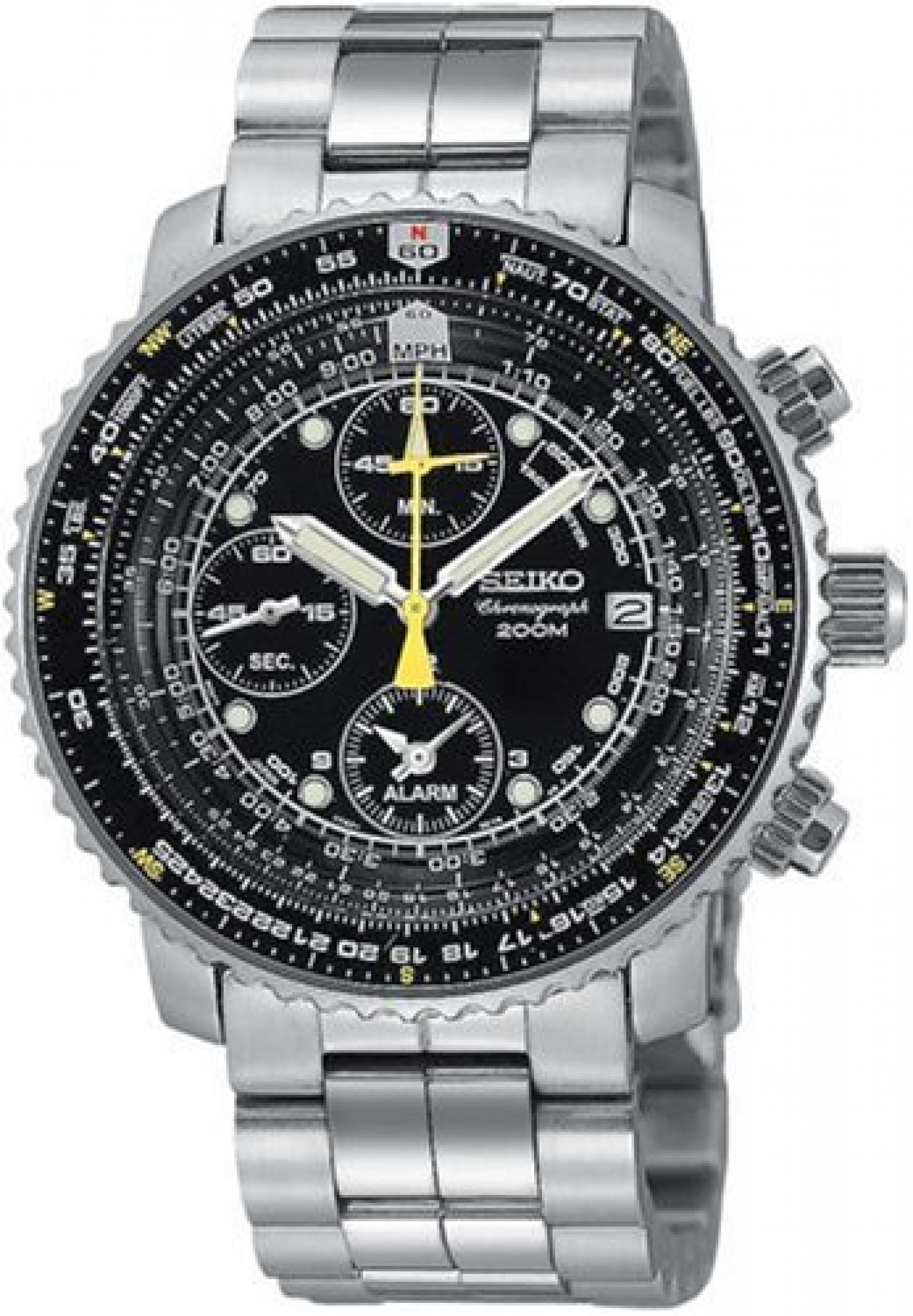 Seiko SNA411P1 Flieger-Alarm-Chronograph Seiko SNA411P1 Flieger-Alarm-Chronograph