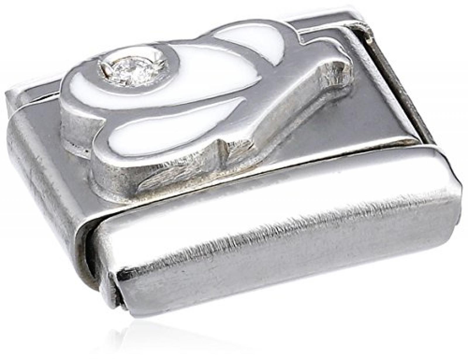 Nomination Composable Damen-Bead Classic Symbole Edelstahl (Schmetterling weiss) 330305/08 