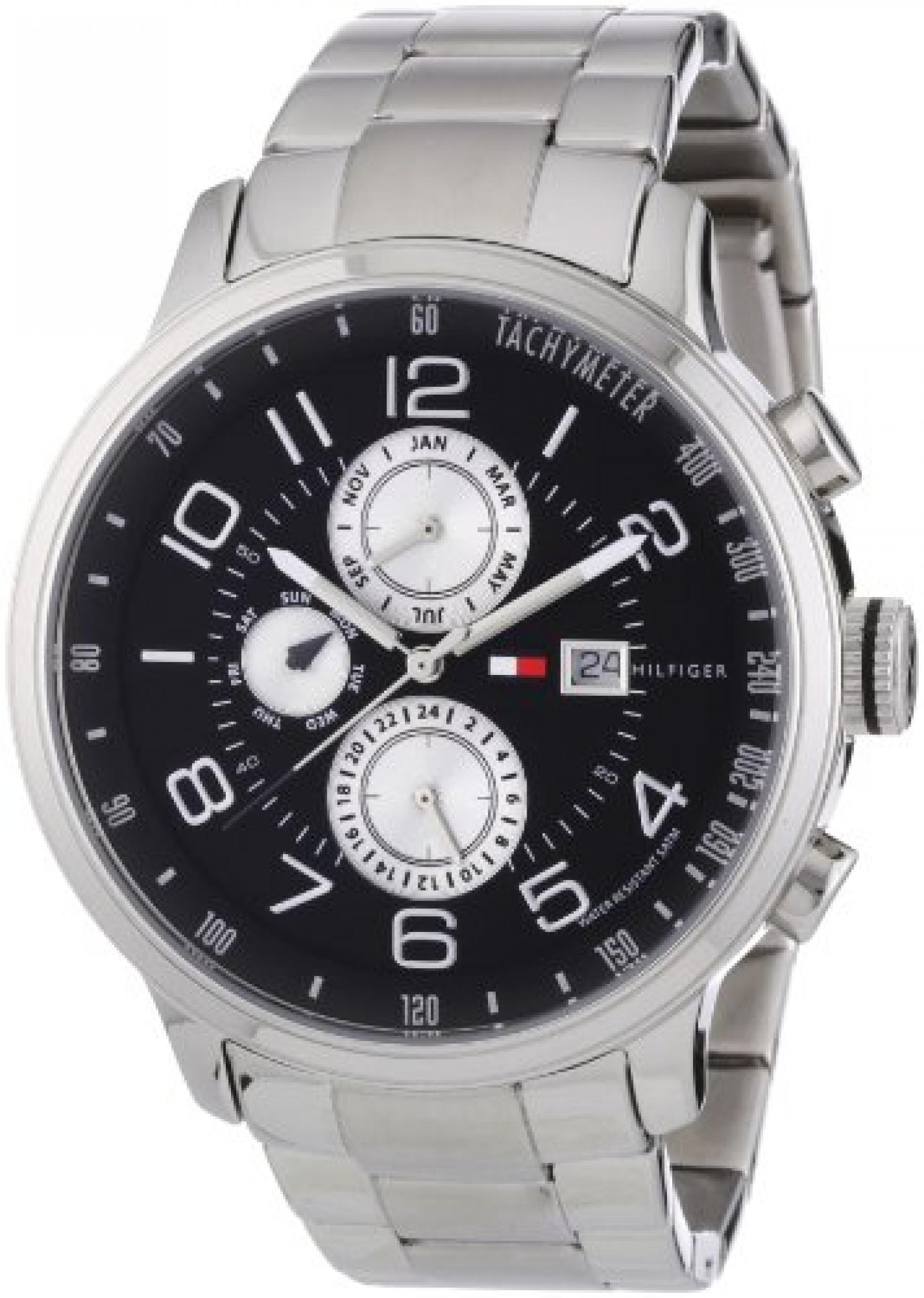 Tommy Hilfiger Herren-Armbanduhr Casual Sport XL Analog Quarz Edelstahl 1790860 Tommy Hilfiger Herren-Armbanduhr Casual Sport XL Analog Quarz Edelstahl 1790860