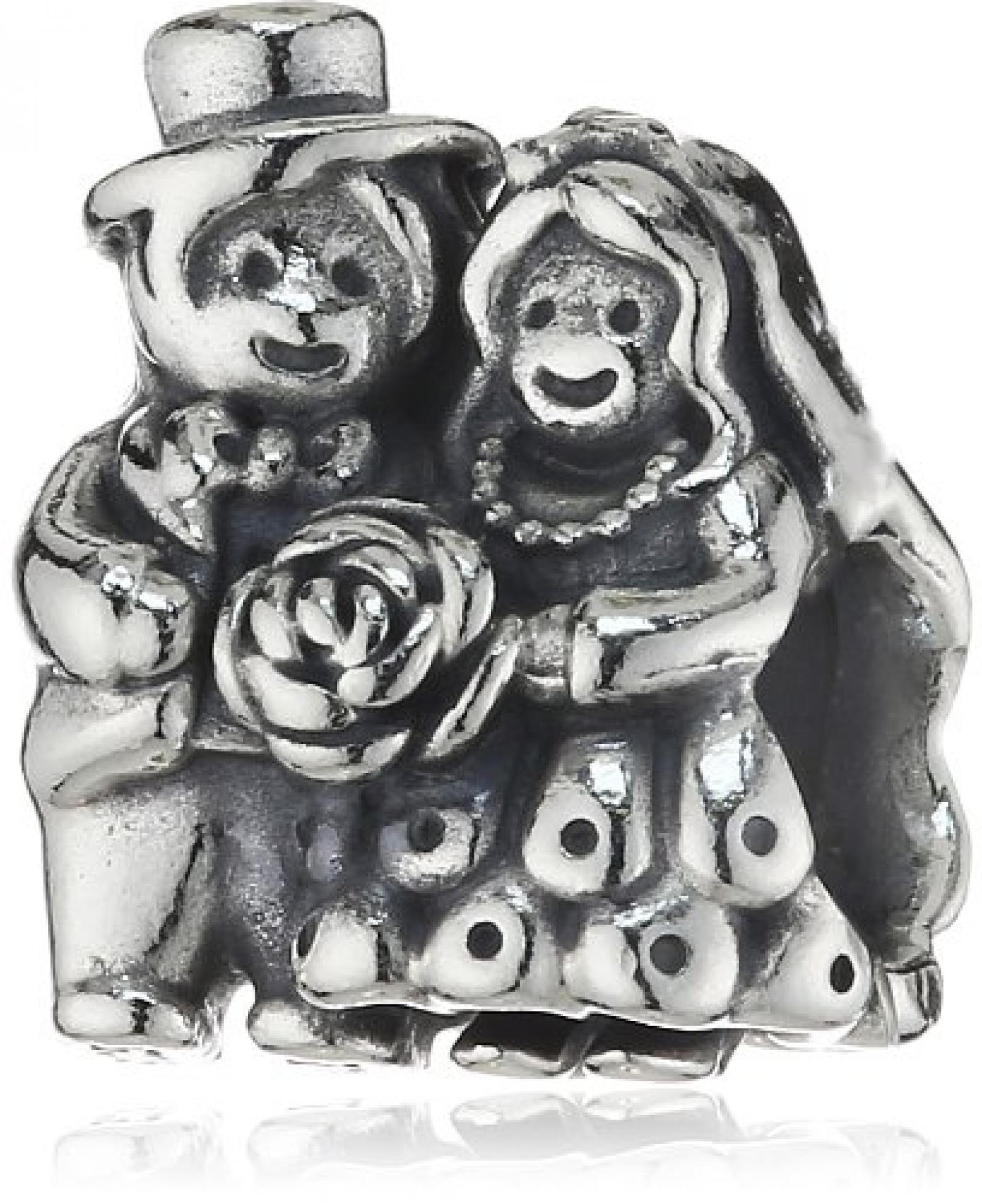 Pandora Damen-Charm 925 Sterling Silber Braut und Bräutigam 791116 Pandora Damen-Charm 925 Sterling Silber Braut und Bräutigam 791116