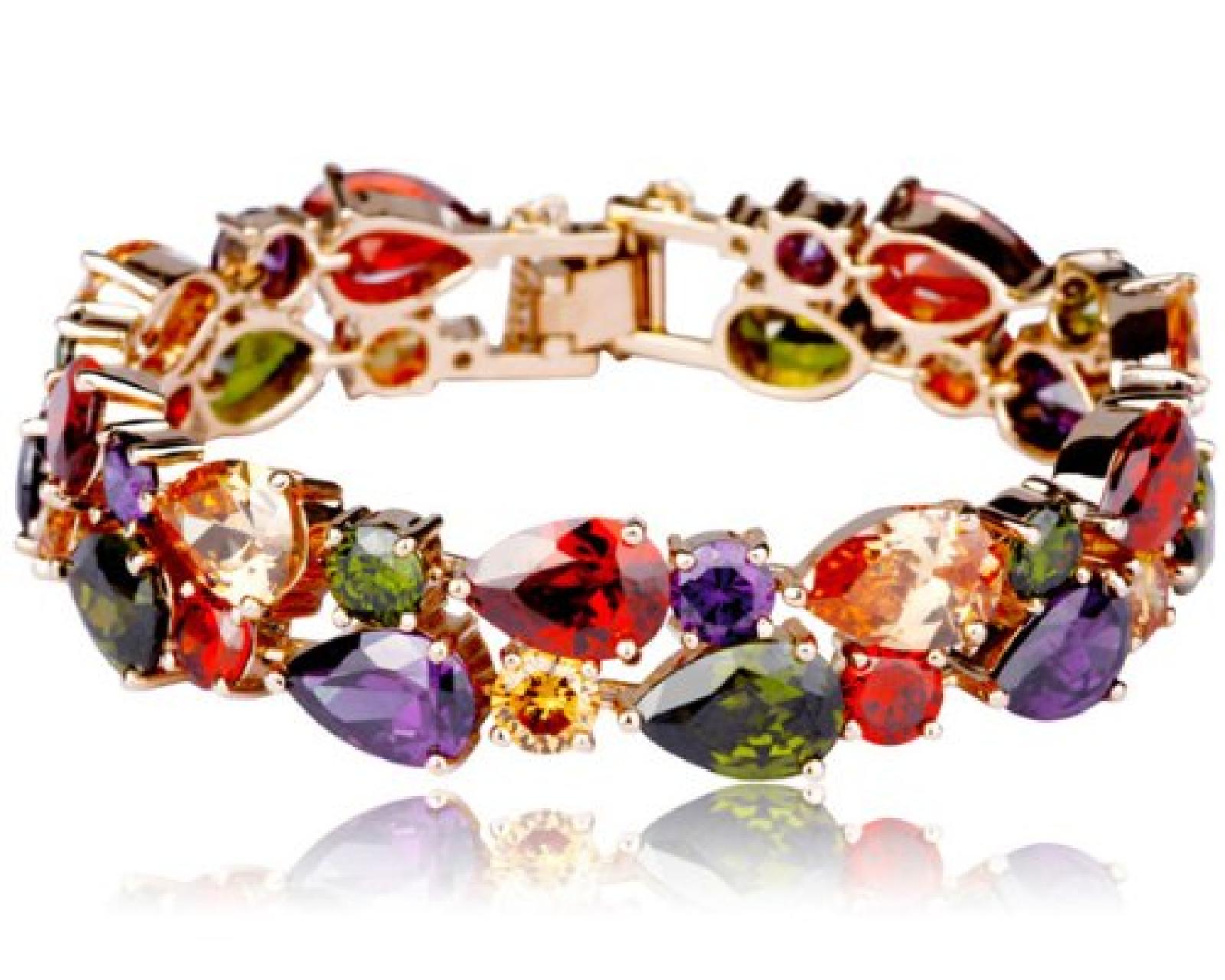 Ninabox Weihnachtsgeschenk Rosegold Damen Armreif gl&auml;nzende SWAROVSKI ELEMENTS Kristall Geschenk f&uuml;r Frauen goldener Modeschmuck Party Geburtstagsgeschenk Damenschmuck Armschmuck 