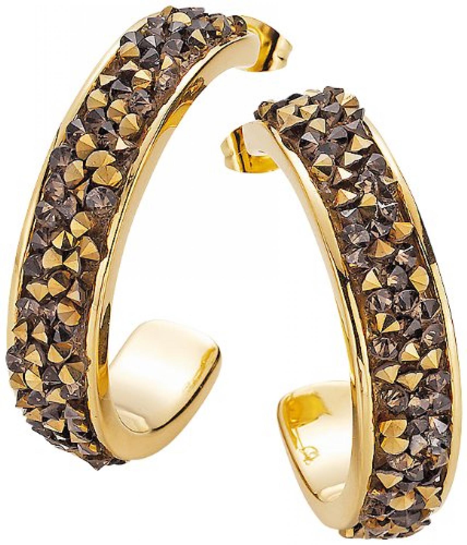 frida nyberg Damen-Creolen Vergoldet braun 191006612 frida nyberg Damen-Creolen Vergoldet braun 191006612