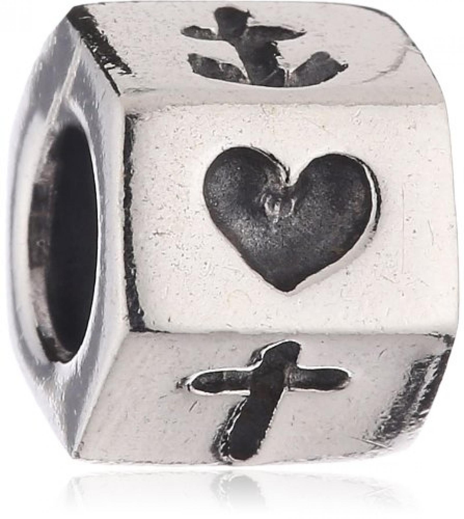 Pandora Damen-Bead  Sterling-Silber 925 Glaube/Liebe/Hoffnung KASI 79119 