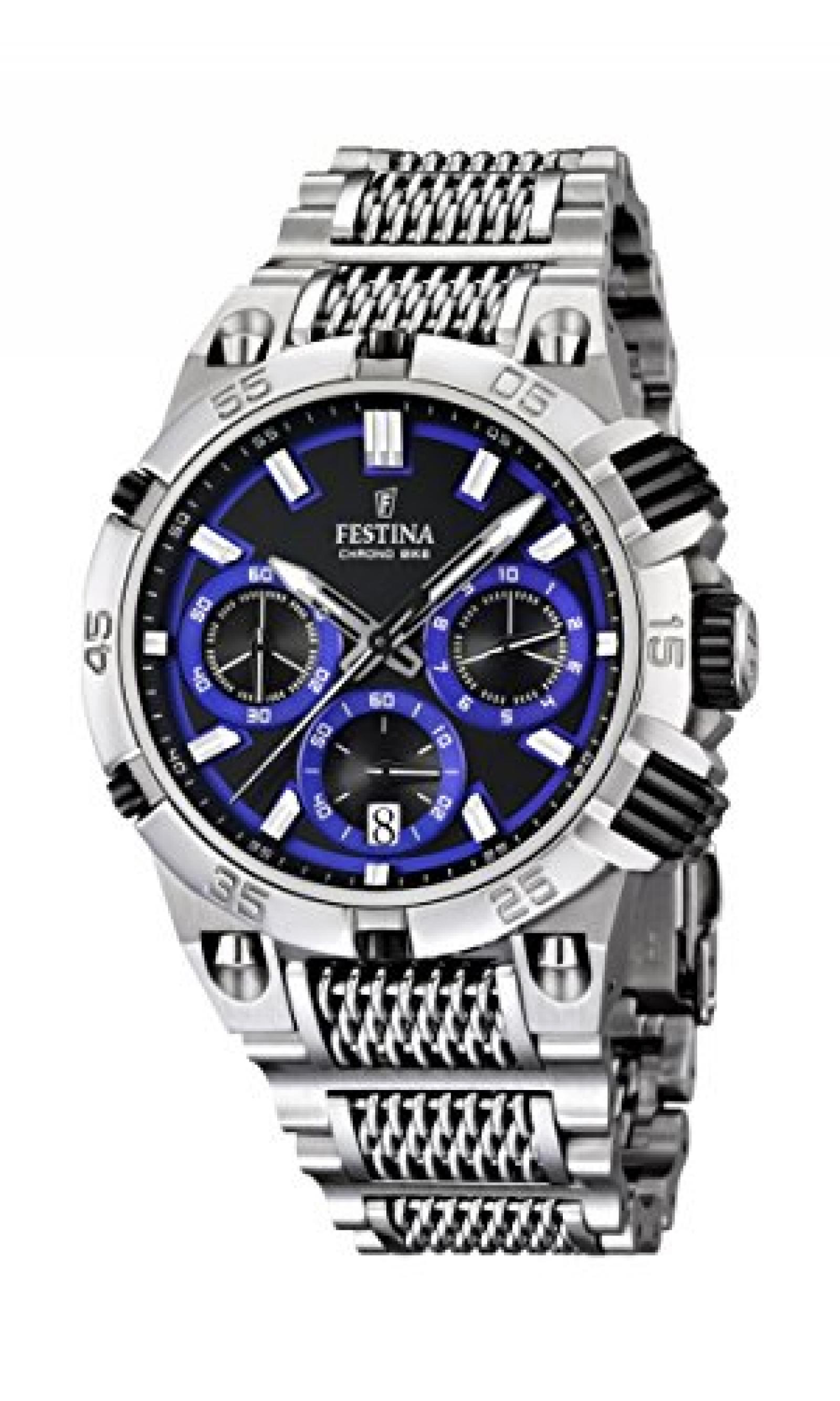 Festina Herren-Armbanduhr XL Chrono Bike 2014 Analog Quarz Edelstahl F16774/5 