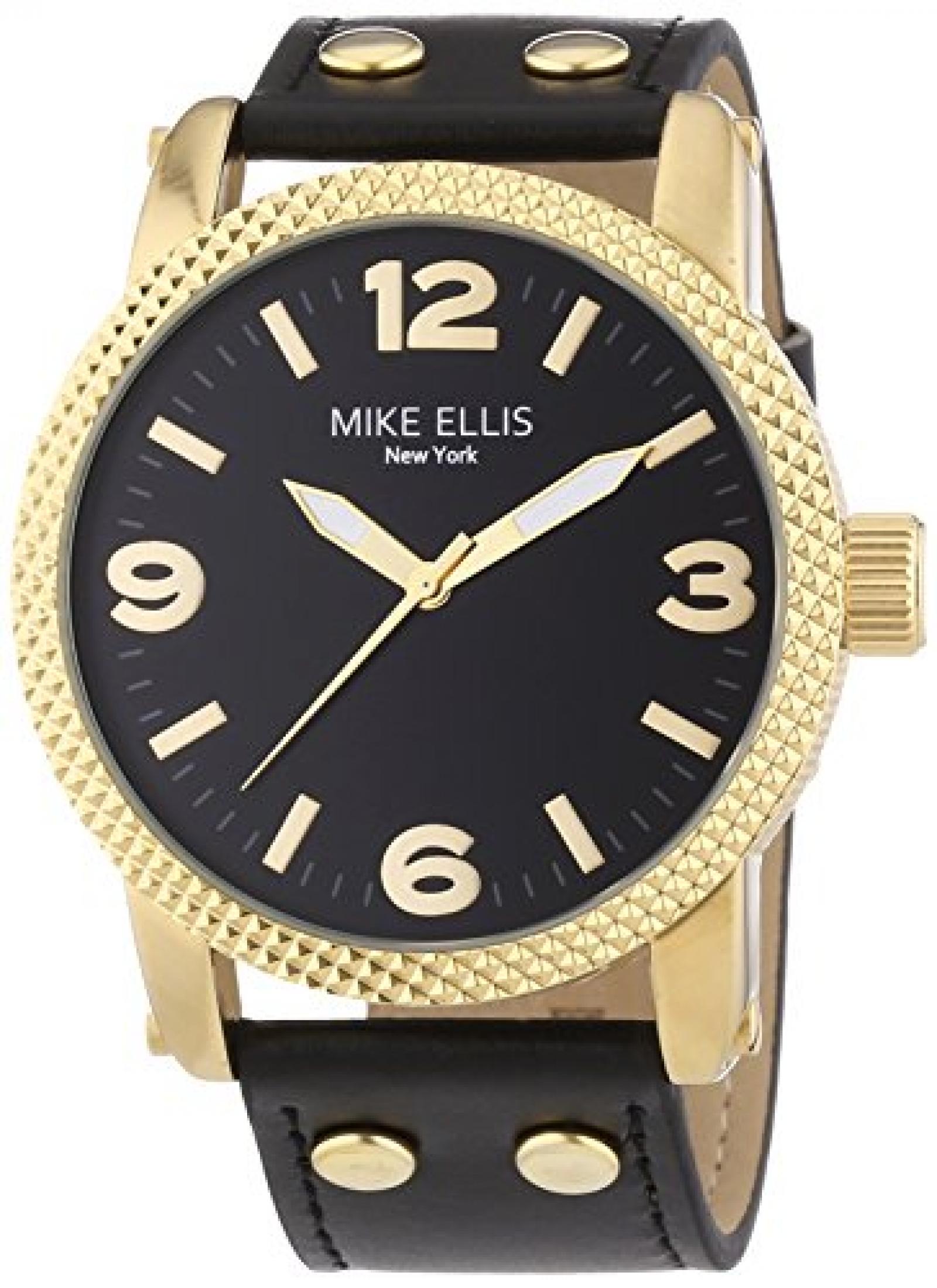Mike Ellis New York Herren-Armbanduhr XL an:e Analog Quarz Leder SL4316/1 Mike Ellis New York Herren-Armbanduhr XL an:e Analog Quarz Leder SL4316/1