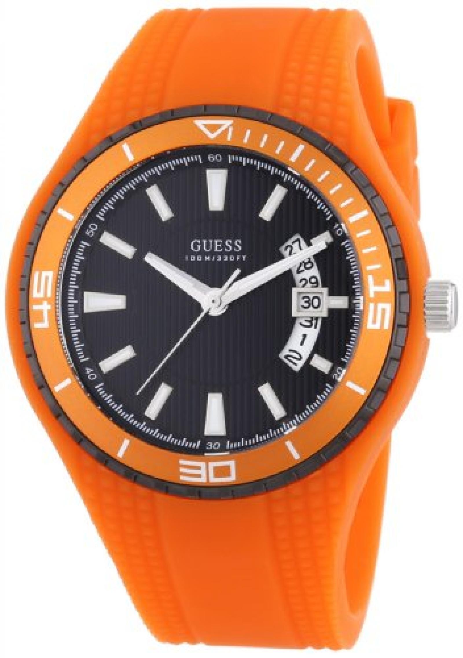 Guess Herren-Armbanduhr XL Analog Quarz Silikon W95143G5 Guess Herren-Armbanduhr XL Analog Quarz Silikon W95143G5