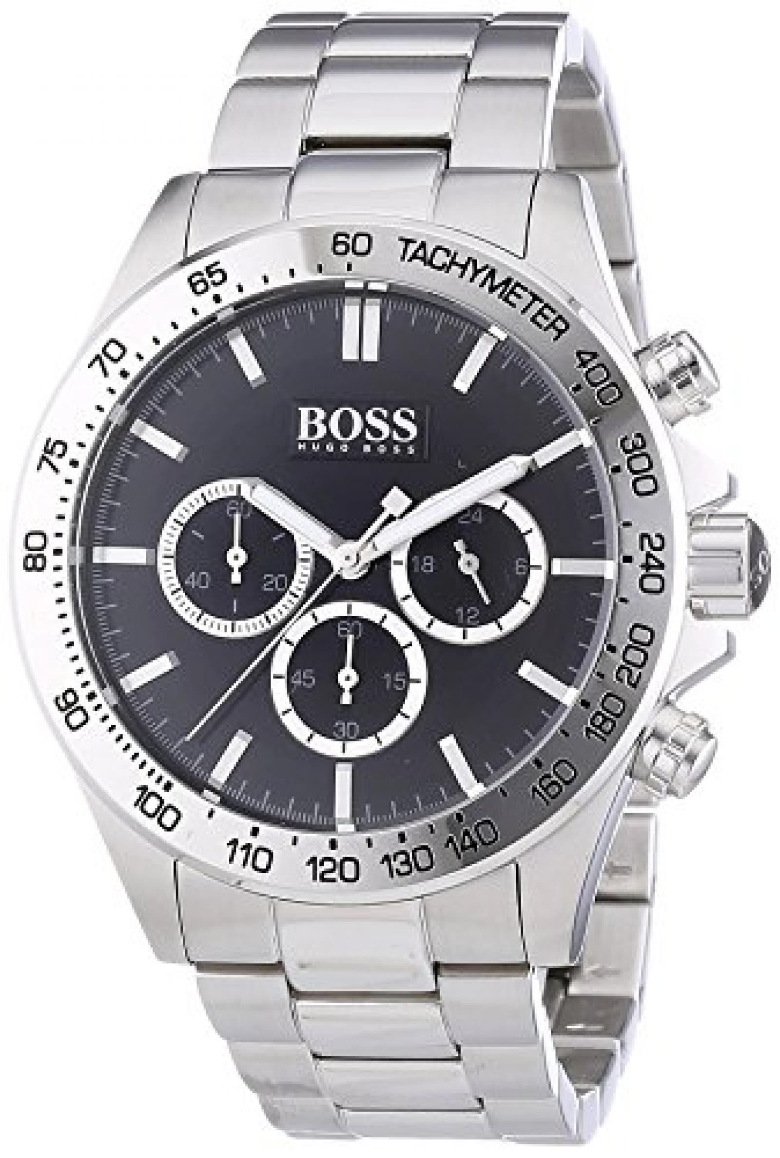 Hugo Boss Herren-Armbanduhr XL Chronograph Quarz Edelstahl 1512965 