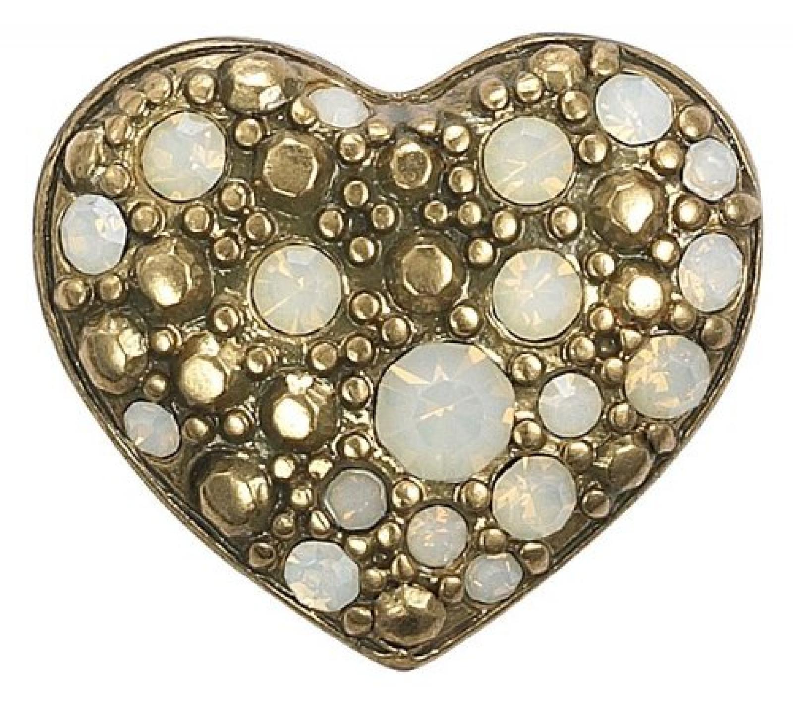 Pilgrim Damen-Anh&auml;nger charming vergoldet weiss 42114-2006 