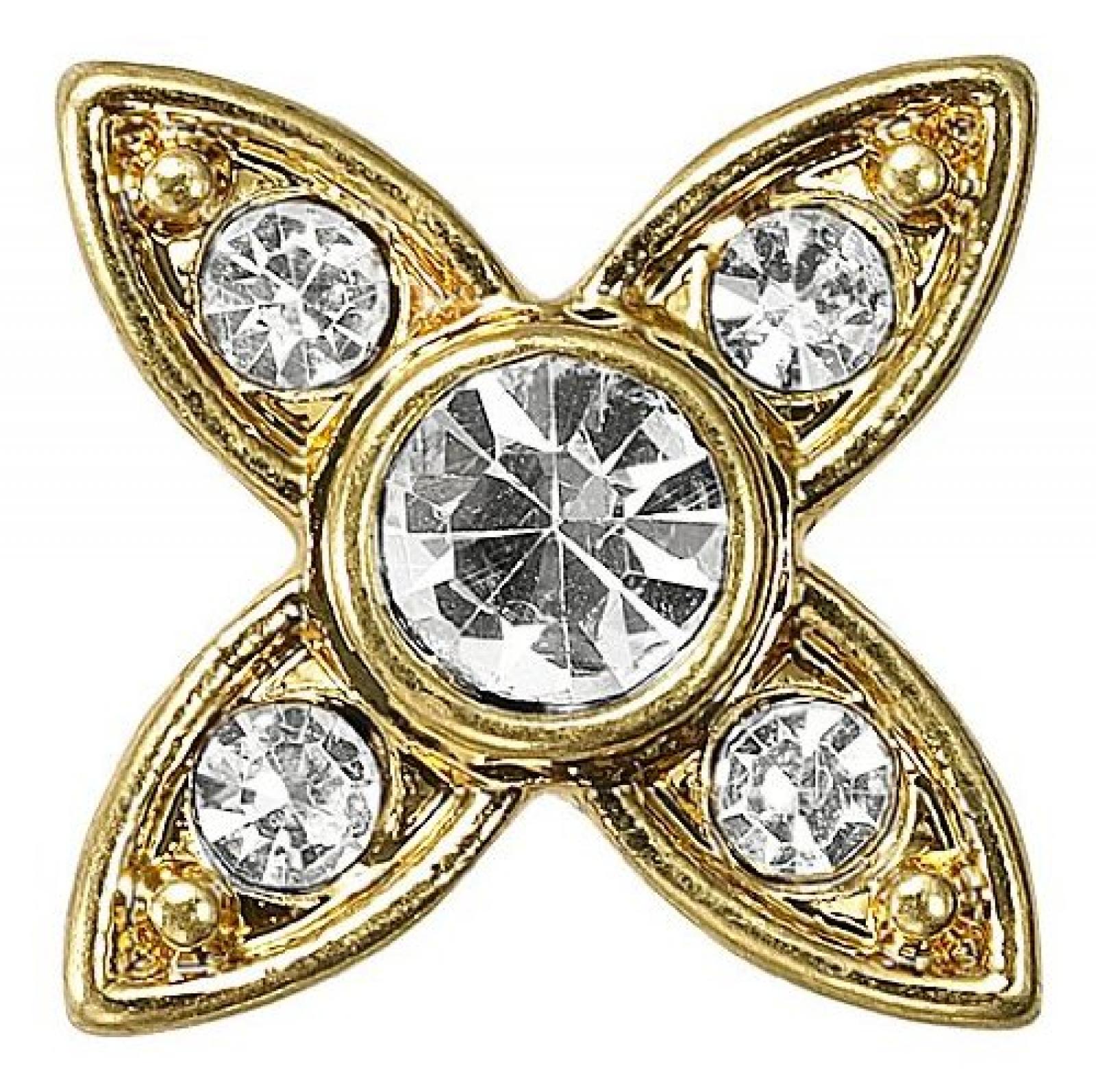 Pilgrim Damen-Anh&auml;nger Charming vergoldet kristall 42121-2035 