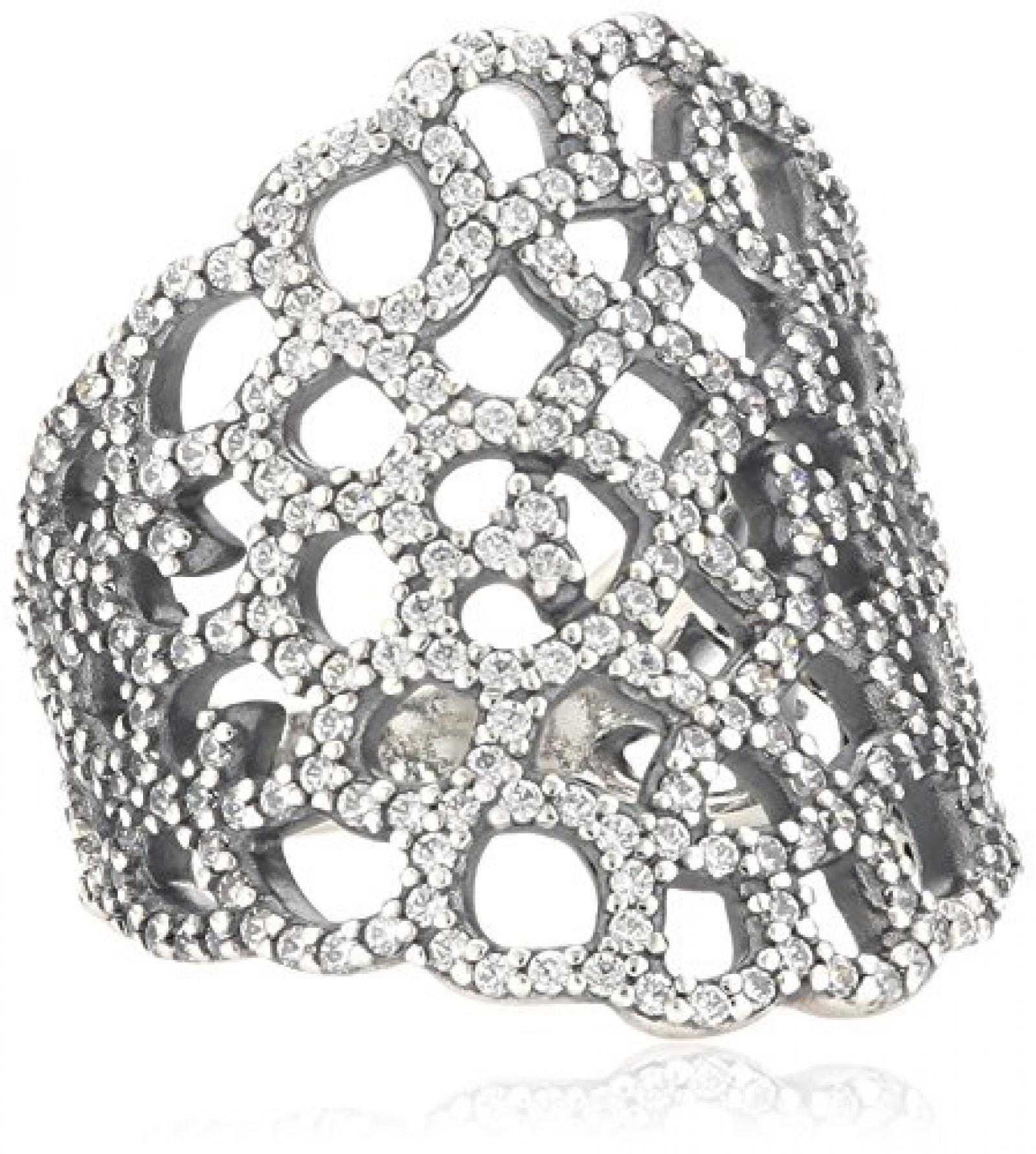 Pandora Damen-Ring 925 Sterling Silber Zirkonia wei&szlig; 190907CZ 