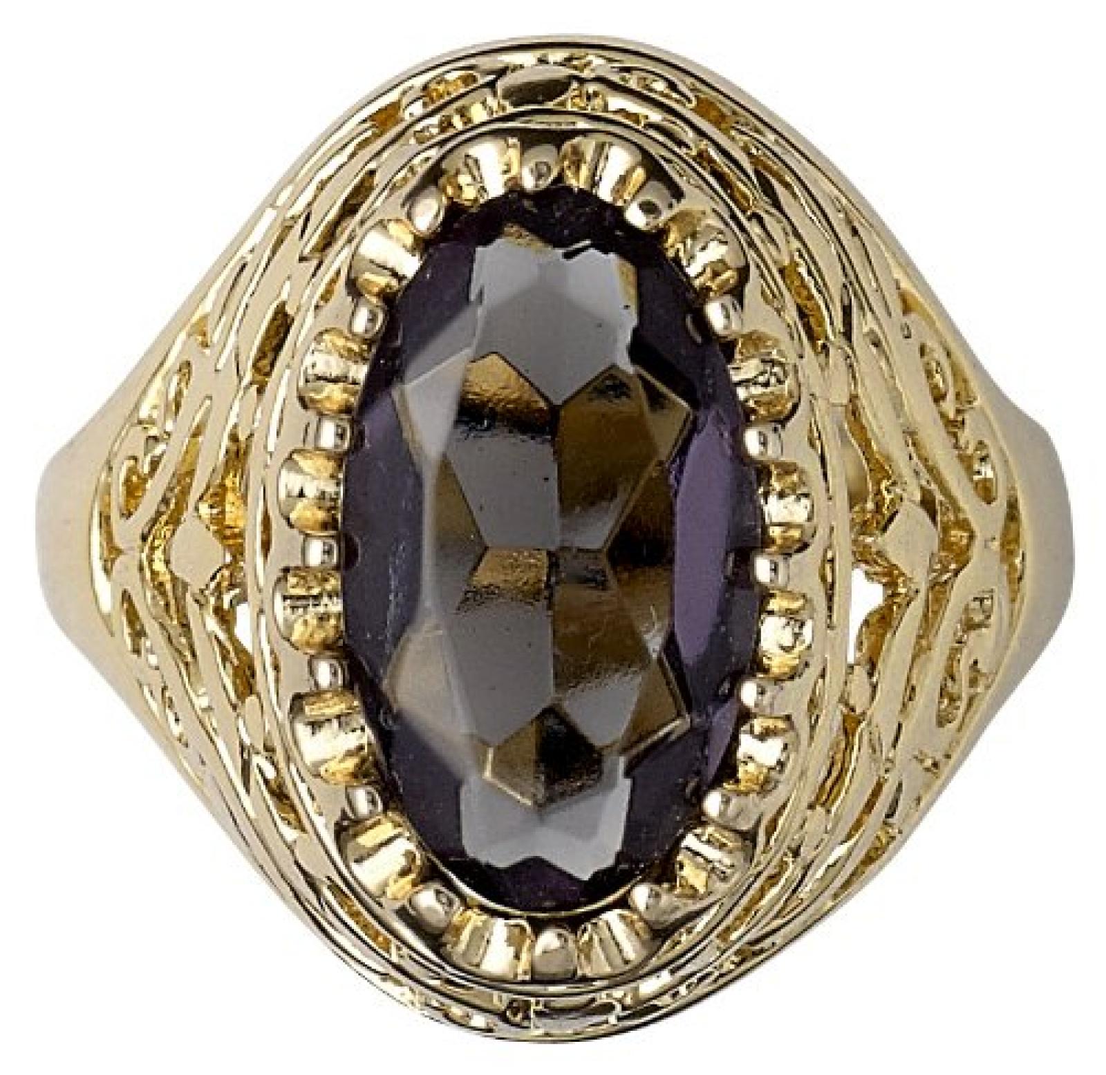 Pilgrim Jewelry Damen-Ring Messing Pilgrim Damen-Ring aus der Serie Russian loving vergoldet,grau  2.0 cm 231332104 