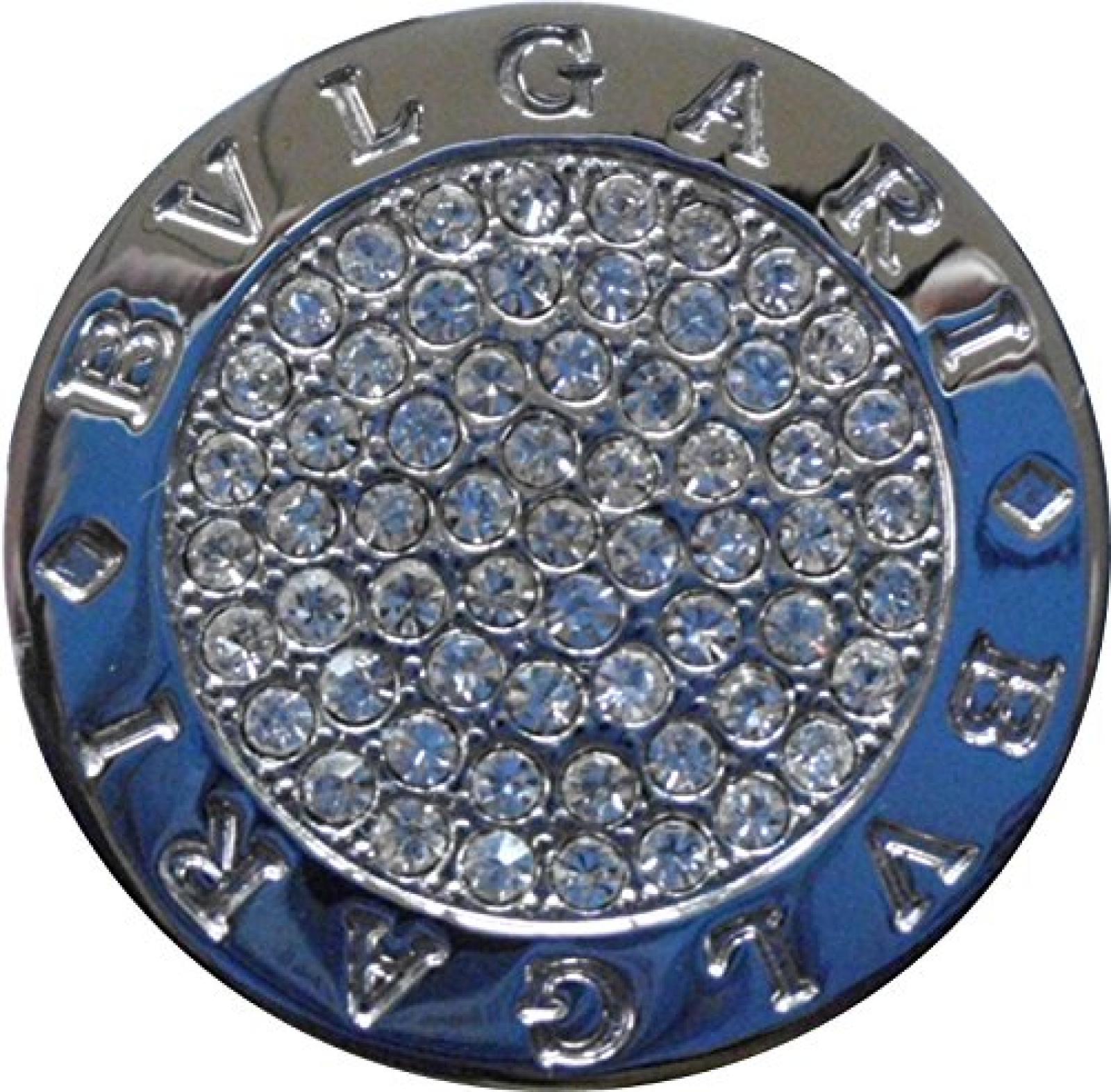Bvlgari Design Magnet Kettenanh&auml;nger - Energetix 4you - &Oslash; 3,2 cm mit Swarovski Crystals - Unikat, handgearbeitet 