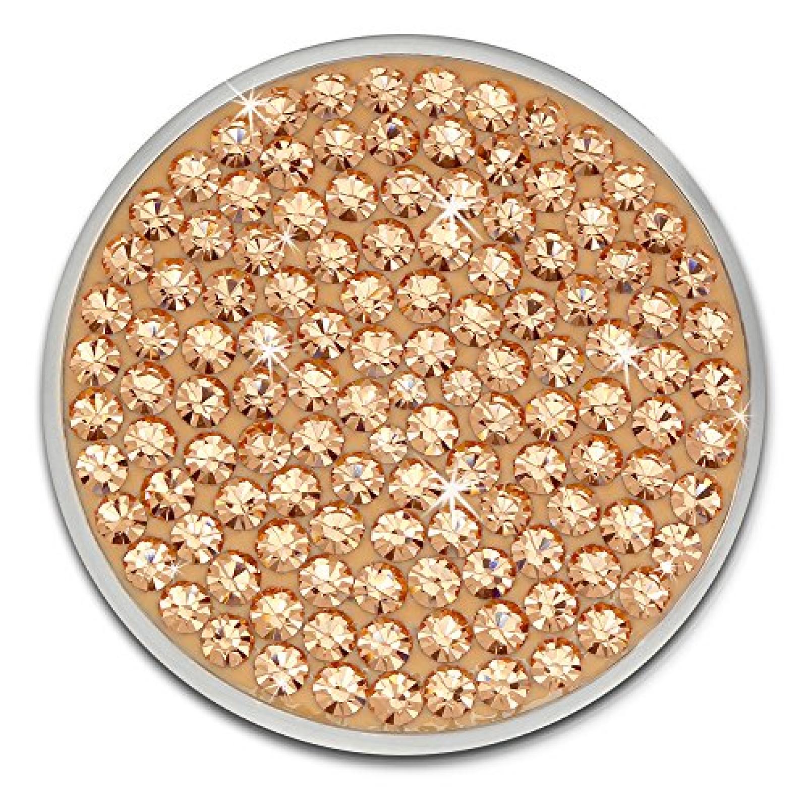 Amello Coin Edelstahl-Schmuck Coin mit Zirkonia rose - Coin für Amello Coinsfassung für Damen - Edelstahlschmuck Stainless Steel ESC301E Amello Coin Edelstahl-Schmuck Coin mit Zirkonia rose - Coin für Amello Coinsfassung für Damen - Edelstahlschmuck Stainless Steel ESC301E