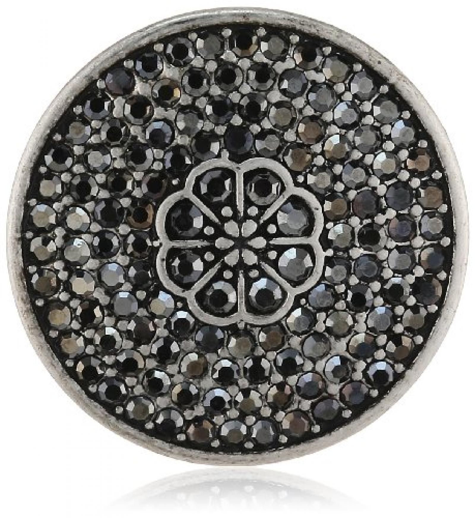 Pilgrim Jewelry Damen-Anhänger Messing Pilgrim Damen-Anhänger aus der Serie Coin versilbert,grau 3.0 cm 441336111 